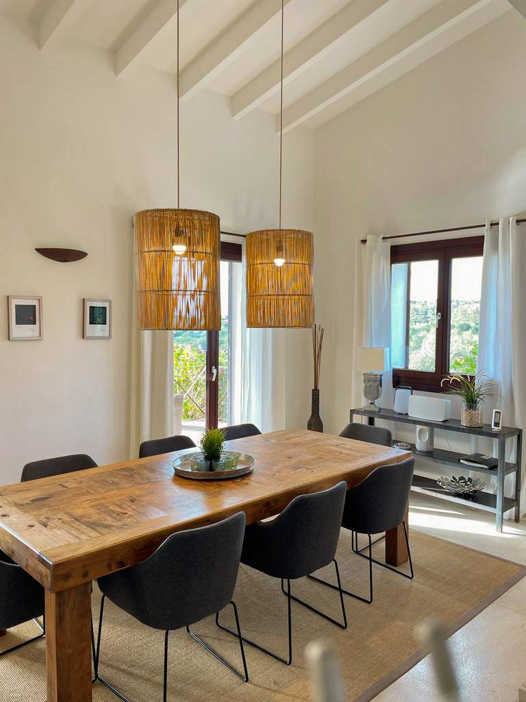 Essbereich der Finca Salvete