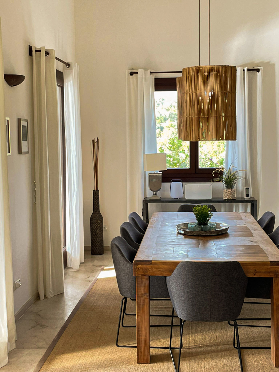 Essbereich der Finca Salvete